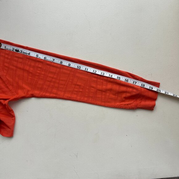 Lululemon Muscle Love Long Sleeve Tiger Mesh Warm Coral - Picture 7 of 15